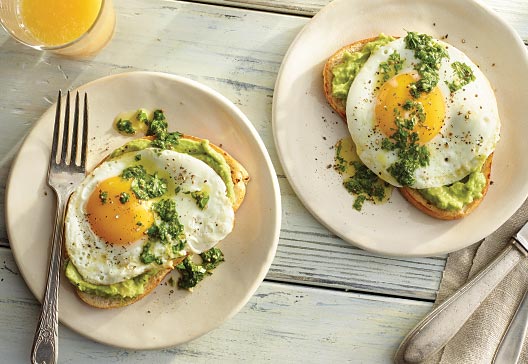 Herb-Avocado-Toast-with-Fried-Egg